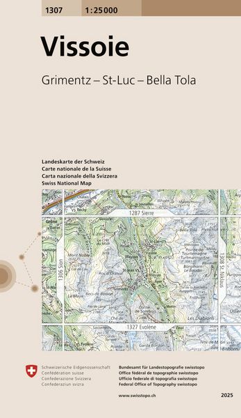 Produktbild: Swisstopo 1 : 25 000 Vissoie
