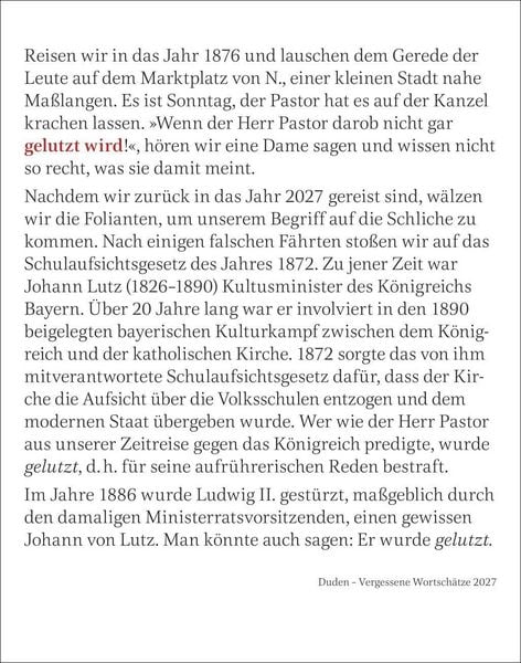 Produktbild: Duden Vergessene Wortsch&auml;tze Tagesabrei&szlig;kalender 2027