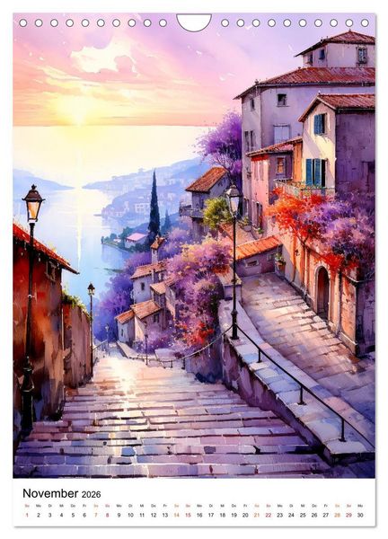 Produktbild: Italienische Riviera - wundersch&ouml;ne K&uuml;ste (Wandkalender 2026 DIN A4 hoch), CALVENDO Monatskalender