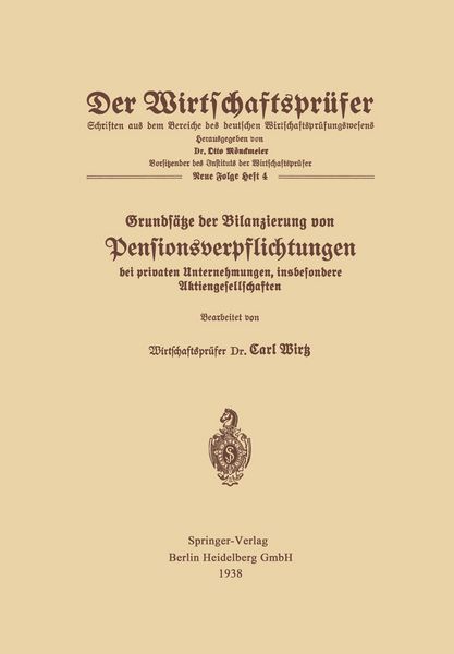 Produktbild: Grunds&auml;tze der Bilanzierung von Pensionsverpflichtungen bei privaten Unternehmungen, insbesondere Aktiengesellschaften