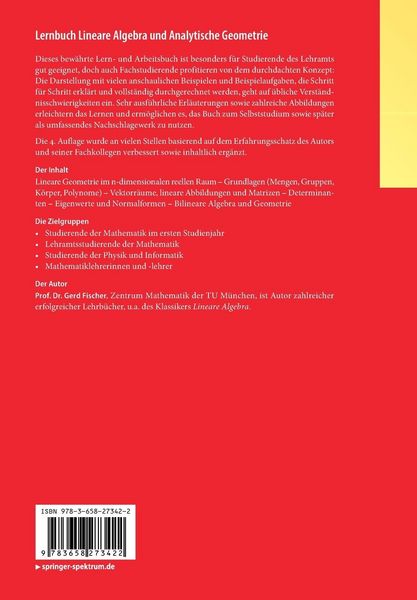 Produktbild: Lernbuch Lineare Algebra und Analytische Geometrie
