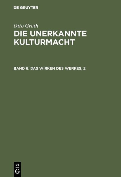 Produktbild: Das Wirken des Werkes, 2