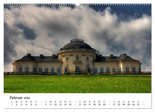 Produktbild: Schl&ouml;sser und G&auml;rten S&uuml;ddeutschland (hochwertiger Premium Wandkalender 2026 DIN A2 quer), Kunstdruck in Hochglanz