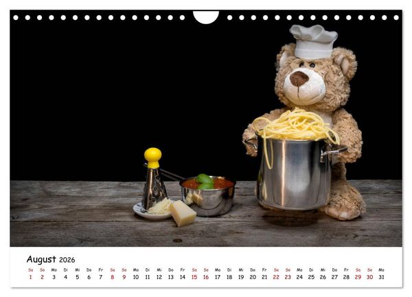 Produktbild: Eddy, der Teddy (Wandkalender 2026 DIN A4 quer), CALVENDO Monatskalender
