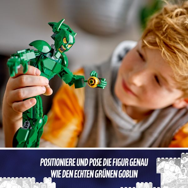 Produktbild: LEGO Marvel 76284 Green Goblin Baufigur, bewegliche Superschurken-Figur