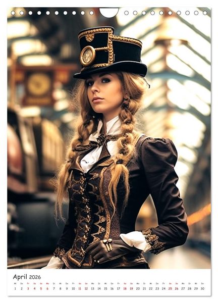 Produktbild: Voll unter Dampf: Steampunker (Wandkalender 2026 DIN A4 hoch), CALVENDO Monatskalender