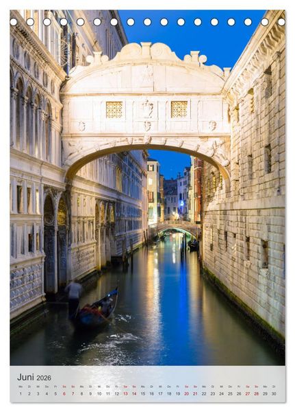 Produktbild: Venezia - La Serenissima repubblica (Tischkalender 2026 DIN A5 hoch), CALVENDO Monatskalender