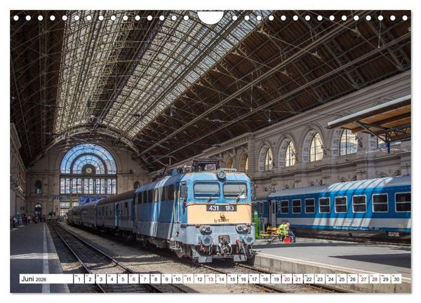Produktbild: Eisenbahn in Ungarn (Wandkalender 2026 DIN A4 quer), CALVENDO Monatskalender
