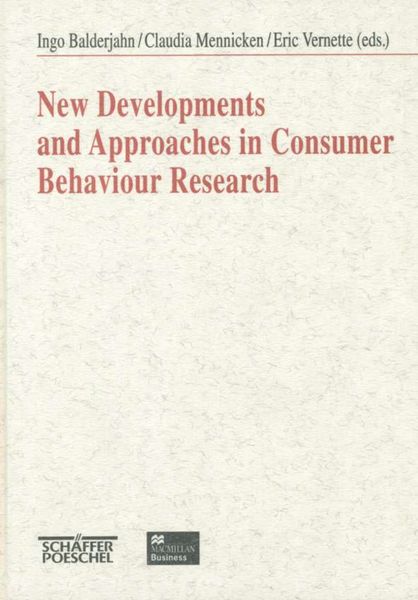 Produktbild: New Developments and Approaches in Consumer Behaviour Research
