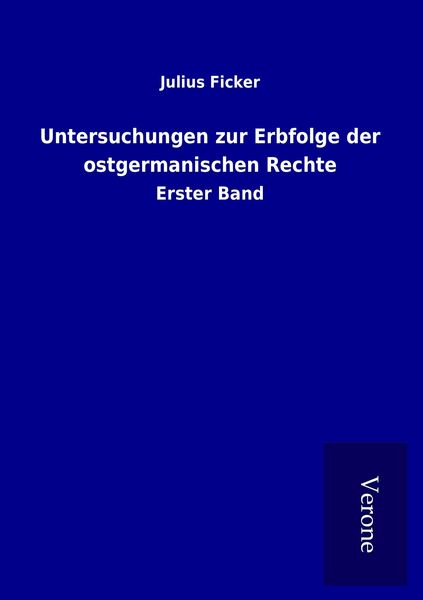 Produktbild: Untersuchungen zur Erbfolge der ostgermanischen Rechte