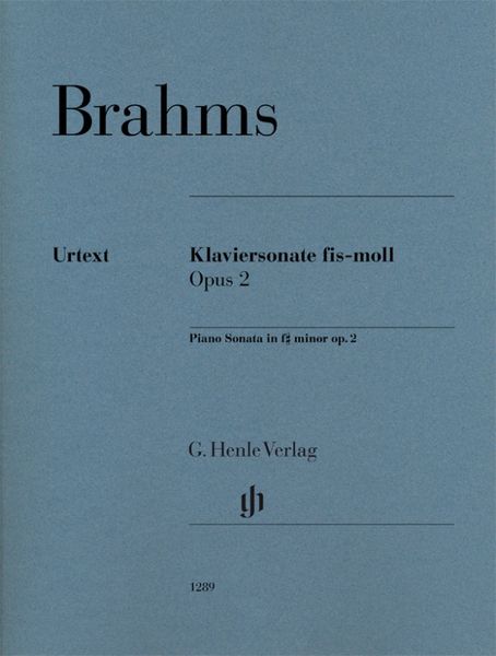 Produktbild: Johannes Brahms - Klaviersonate fis-moll op. 2