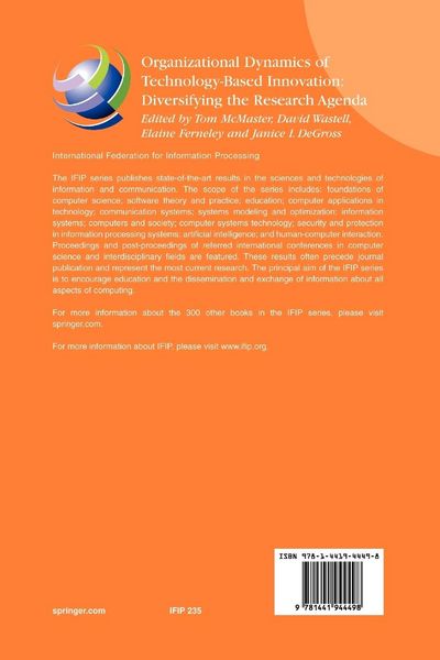 Produktbild: Organizational Dynamics of Technology-Based Innovation: Diversifying the Research Agenda