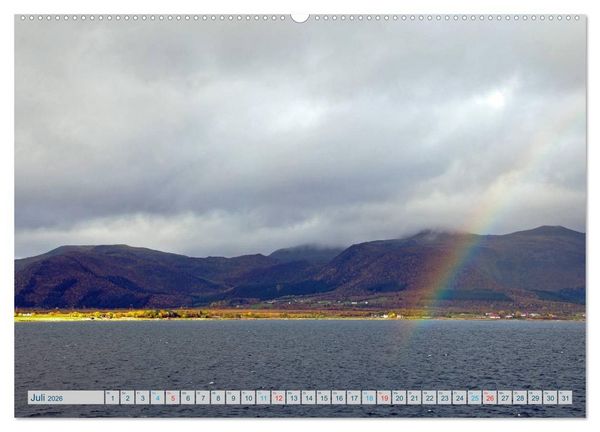 Produktbild: Norwegen - Hurtigruten (Wandkalender 2026 DIN A2 quer), CALVENDO Monatskalender