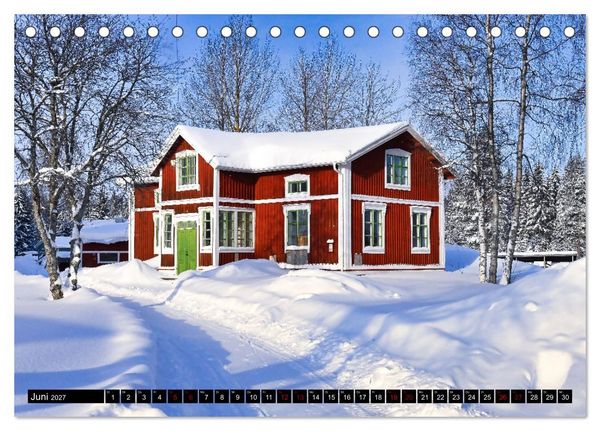 Produktbild: Lulea - Wintertraum in Schwedisch Lappland (Tischkalender 2027 DIN A5 quer), CALVENDO Monatskalender