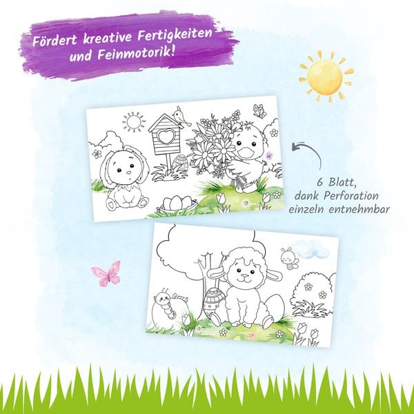 Produktbild: Tr&ouml;tsch Mini-Ausmalrolle Ostern
