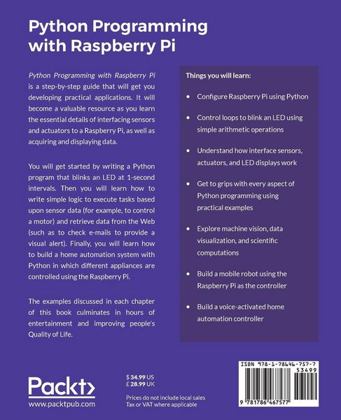 Produktbild: Python Programming with Raspberry Pi