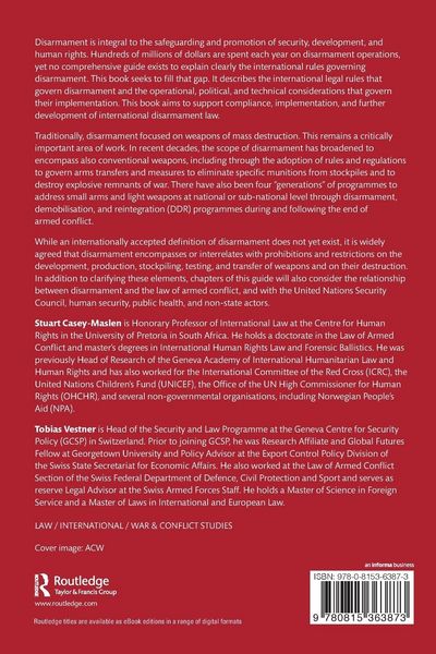 Produktbild: A Guide to International Disarmament Law