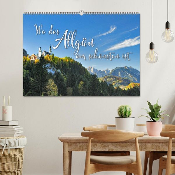 Produktbild: Wo das Allg&auml;u am sch&ouml;nsten ist (Wandkalender 2026 DIN A2 quer), CALVENDO Monatskalender