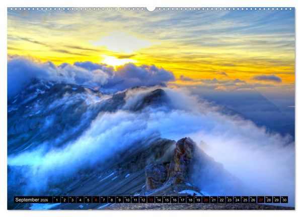 Produktbild: Berge im Berner Oberland (Wandkalender 2026 DIN A2 quer), CALVENDO Monatskalender