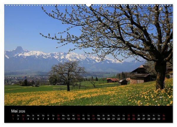 Produktbild: Berner Oberland (Wandkalender 2026 DIN A2 quer), CALVENDO Monatskalender