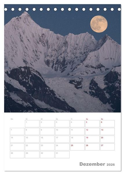 Produktbild: VOLLMOND-Planer - Im Licht der Nacht (Tischkalender 2026 DIN A5 hoch), CALVENDO Monatskalender