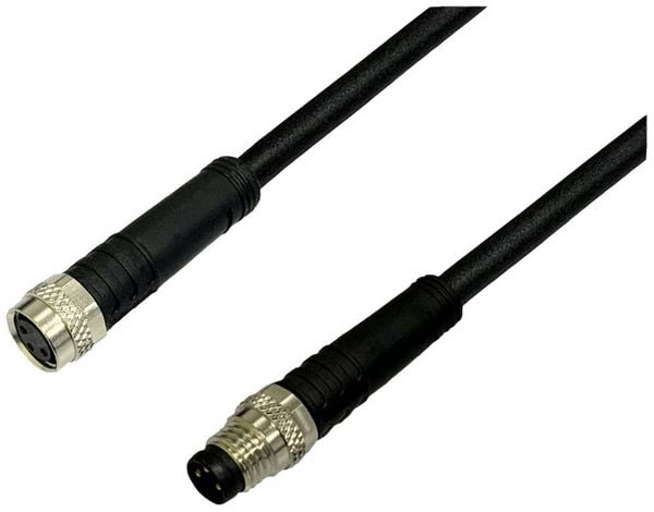 Produktbild: BKL Electronic 2700040 Sensor-Aktor-Verl&auml;ngerungsleitung M8 Stecker gerade auf Kupplung gerade 2 m Polzahl Sensoren: 4.5 1 St.
