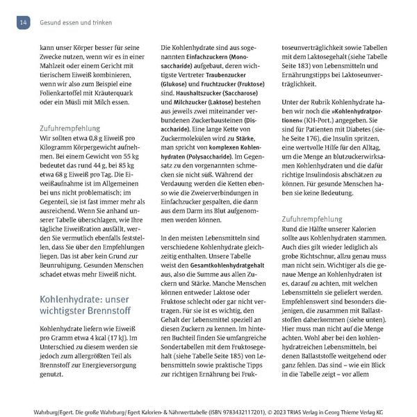 Produktbild: Die gro&szlig;e Wahrburg/Egert Kalorien-&-N&auml;hrwerttabelle