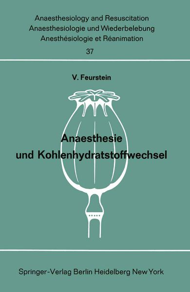 Produktbild: Anaesthesie und Kohlenhydratstoffwechsel