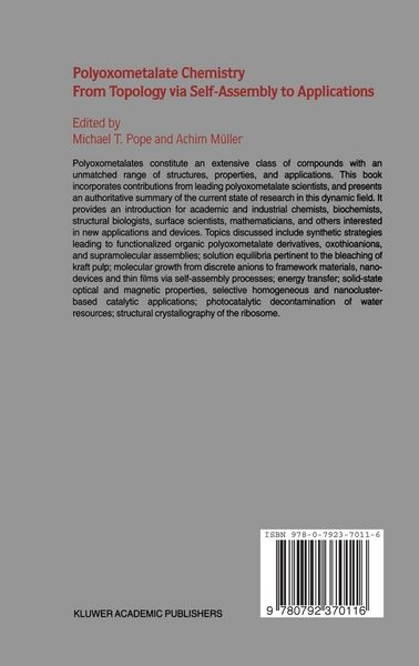 Produktbild: Polyoxometalate Chemistry From Topology via Self-Assembly to Applications