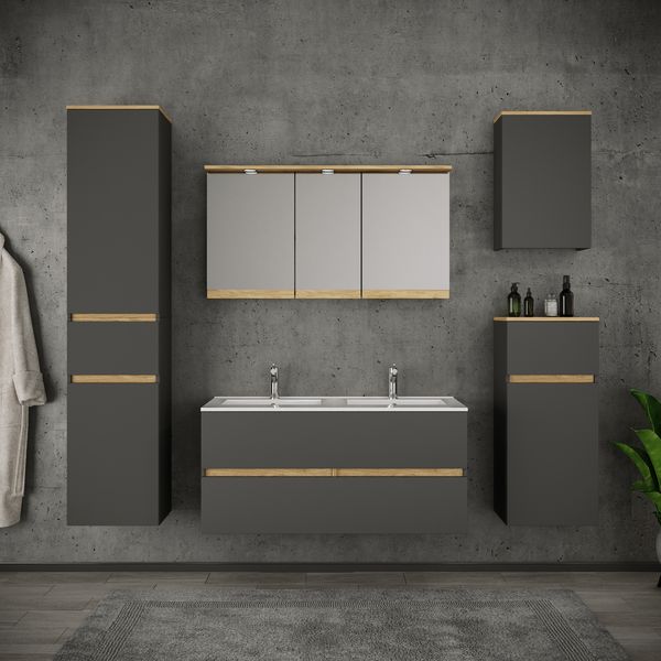 Produktbild: 4 tlg. Badm&ouml;bel-Set mit Waschbecken Cosila-I 81 cm