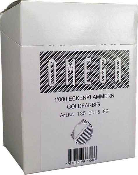 Produktbild: OMEGA&reg; Eckenklammern, gold metallic