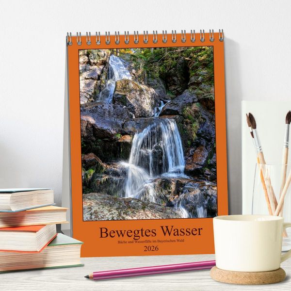 Produktbild: Bewegtes Wasser (Tischkalender 2026 DIN A5 hoch), CALVENDO Monatskalender
