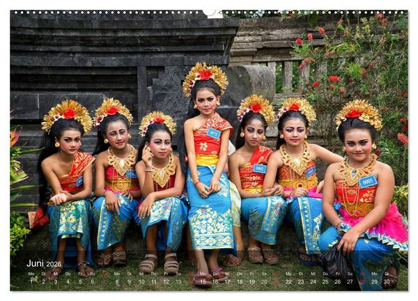 Produktbild: Bali - Insel der Tempel, G&ouml;tter und D&auml;monen (hochwertiger Premium Wandkalender 2026 DIN A2 quer), Kunstdruck in Hochglanz