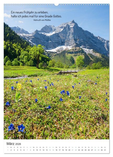 Produktbild: Christliche Natur-Poster 2026 (Wandkalender 2026 DIN A2 hoch), CALVENDO Monatskalender