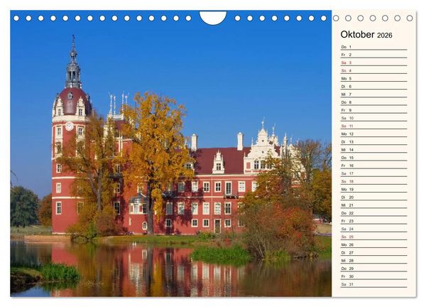 Produktbild: Schl&ouml;sser der Niederlausitz (Wandkalender 2026 DIN A4 quer), CALVENDO Monatskalender