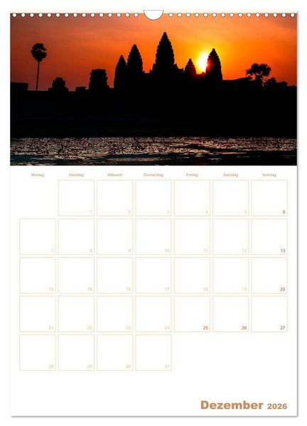 Produktbild: EXOTISCHES S&Uuml;DOSTASIEN - Planer 2026 (Wandkalender 2026 DIN A3 hoch), CALVENDO Monatskalender