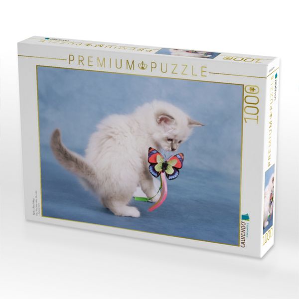 Produktbild: CALVENDO Puzzle Nelly - Blue Tabby | 1000 Teile Lege-Gr&ouml;&szlig;e 64x48cm Foto-Puzzle f&uuml;r gl&uuml;ckliche Stunden