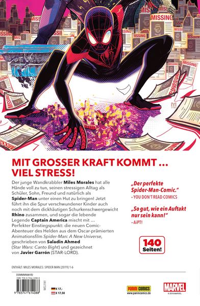 Produktbild: Miles Morales: Spider-Man - Neustart