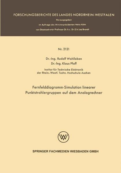 Produktbild: Fernfelddiagramm-Simulation linearer Punktstrahlergruppen auf dem Analogrechner