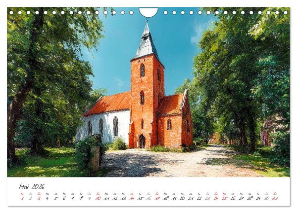 Produktbild: Sylt - Acrylmalerei von der Nordsee-Insel (Wandkalender 2026 DIN A4 quer), CALVENDO Monatskalender