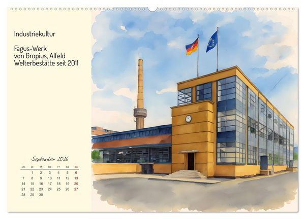 Produktbild: Welterbest&auml;tten Deutschlands (Wandkalender 2026 DIN A2 quer), CALVENDO Monatskalender