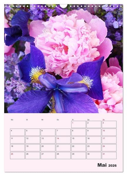 Produktbild: Pfingstrosen Rosen ohne Dornen (Wandkalender 2026 DIN A3 hoch), CALVENDO Monatskalender