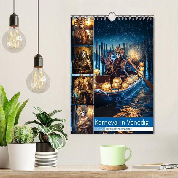 Produktbild: Karneval in Venedig (Wandkalender 2026 DIN A4 hoch), CALVENDO Monatskalender