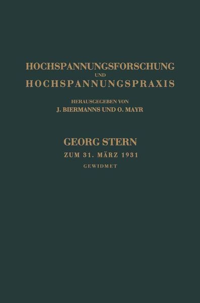 Produktbild: Hochspannungsforschung und Hochspannungspraxis