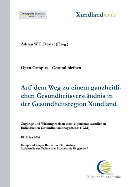 Produktbild: Auf dem Weg zu einem ganzheitlichen Gesundheitsverst&auml;ndnis in der Gesundheitsregion Xundland