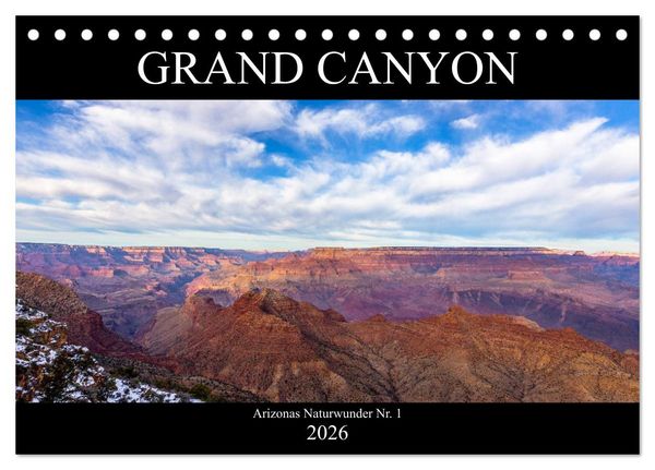 Produktbild: GRAND CANYON - Einblicke (Tischkalender 2026 DIN A5 quer), CALVENDO Monatskalender