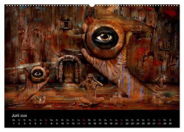 Produktbild: Moderner Surrealismus (Wandkalender 2026 DIN A2 quer), CALVENDO Monatskalender