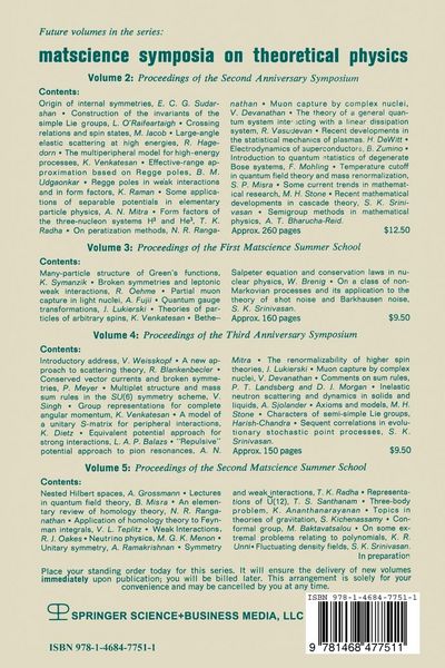 Produktbild: Matscience Symposia on Theoretical Physics