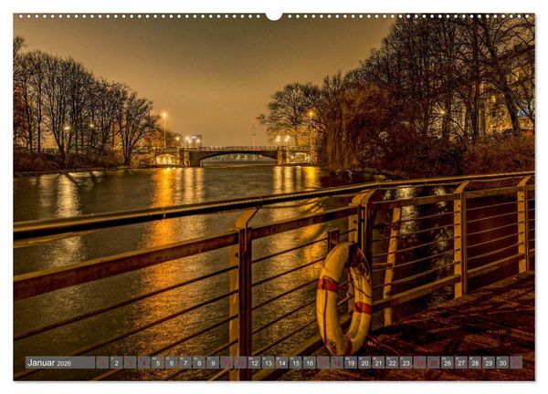 Produktbild: Hamburg City Vibes (hochwertiger Premium Wandkalender 2026 DIN A2 quer), Kunstdruck in Hochglanz