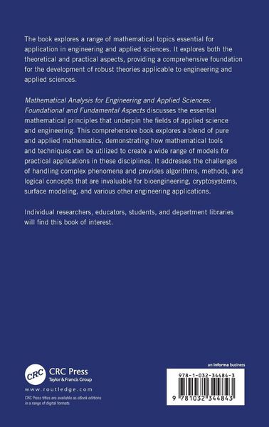 Produktbild: Mathematical Analysis for Engineering and Applied Sciences